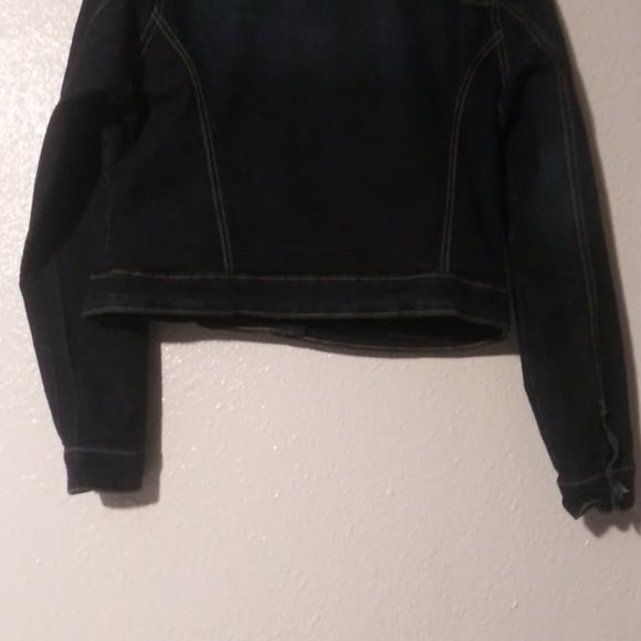 New Look women's size L dark wash jean jacket - Picture 6 of 13